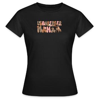 Leonberger Groovy Leonberger Mom - Women's T-Shirt - black - Front - AI Model Female 172 dark (172cm)