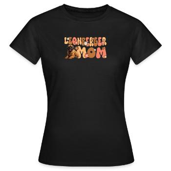 Leonberger Groovy Leonberger Mom - Women's T-Shirt - black - Front - AI Model Female 172 dark (172cm)