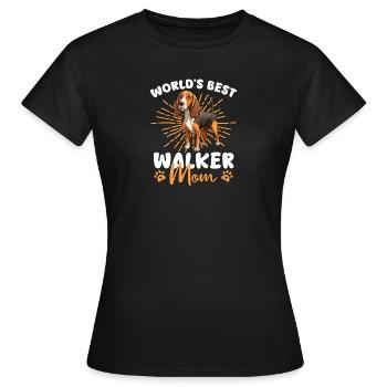 Treeing Walker Coonhound Walker Mom - Frauen T-Shirt - Schwarz - Vorne - AI Model Female 172 dark (172cm)