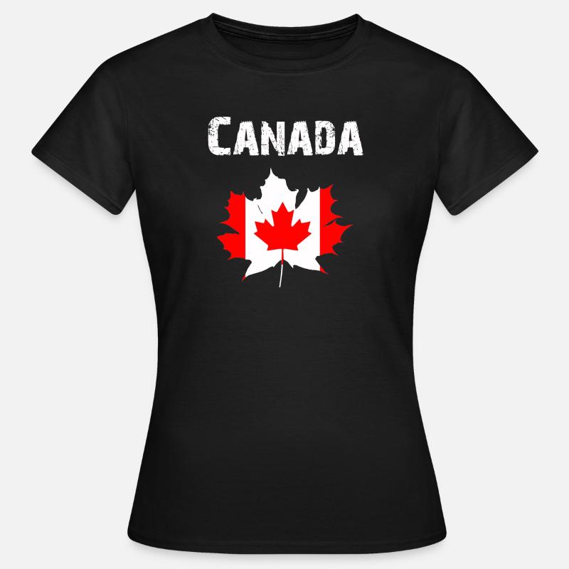 Nation Design Canada Maple leaf RLUNi - Women's T-Shirt - black