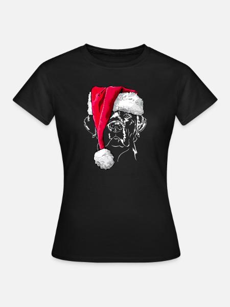 LABRADOR Weihnachten Wilsigns Santa - Frauen T-Shirt - Schwarz