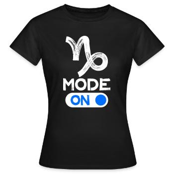 Astronomie Capricorne Déclaration Superstition Ciel - T-shirt Femme - noir - Devant - AI Model Female 172 dark (172cm)