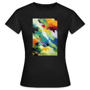 Muster und Formen - Frauen T-Shirt - Schwarz - Vorne - AI Model Female 172 dark (172cm)