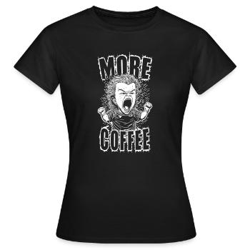 Café Addiction - T-shirt Femme - noir - Devant - AI Model Female 172 dark (172cm)