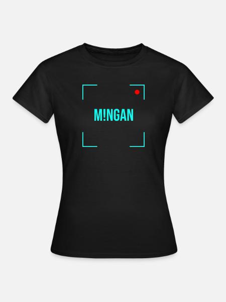 M!NGAN Türkis - Frauen T-Shirt - Schwarz