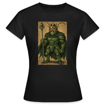 Crypto Grenouille - T-shirt Femme - noir - Devant - AI Model Female 172 dark (172cm)
