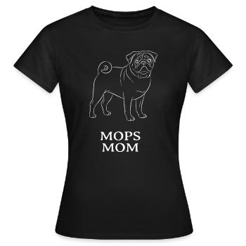 Carlin, maman, maman, chien, cadeau, propriétaire de carlin, - T-shirt Femme - noir - Devant - AI Model Female 172 dark (172cm)