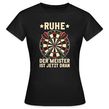 Fléchettes Fléchettes Jeu de fléchettes Lecteur de fléchettes - T-shirt Femme - noir - Devant - AI Model Female 172 dark (172cm)