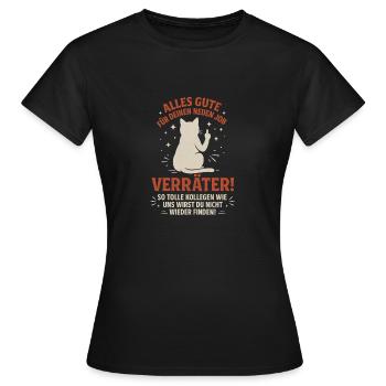 Collègue d’adieu Cadeau d’adieu Changement d’emploi - T-shirt Femme - noir - Devant - AI Model Female 172 dark (172cm)