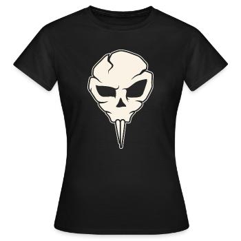 Nosferatu Totenkopf - Frauen T-Shirt - Schwarz - Vorne - AI Model Female 172 dark (172cm)