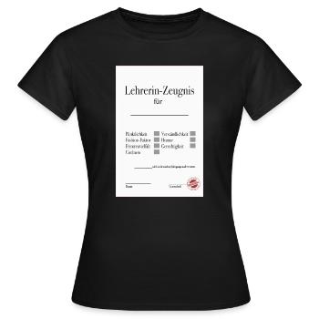Teacher Testimonial Funny Farewell Gift - Women's T-Shirt - black - Front - AI Model Female 172 dark (172cm)