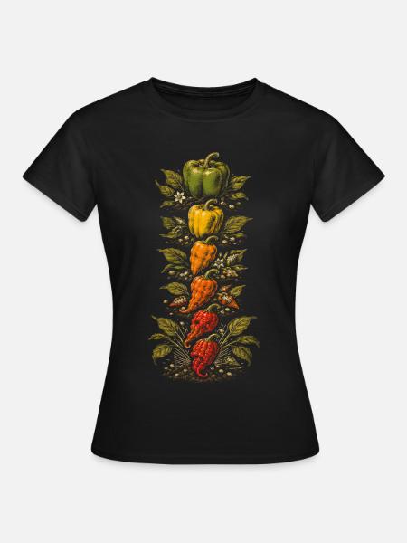 Chili Grower Chilis Anbauen - Frauen T-Shirt - Schwarz