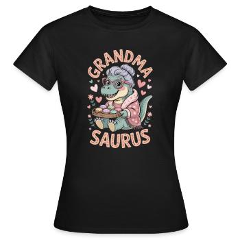 Großmasaurus süße Großmutter Dinosauriergeschenk - Frauen T-Shirt - Schwarz - Vorne - AI Model Female 172 dark (172cm)