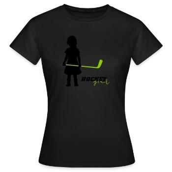 Hockey Girl I - Frauen T-Shirt - Schwarz - Vorne - AI Model Female 172 dark (172cm)