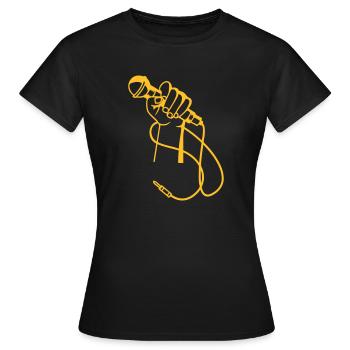 Micro Hand - Women's T-Shirt - black - Front - AI Model Female 172 dark (172cm)