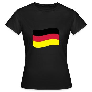 Allemagne Drapeau Nation allemande - T-shirt Femme - noir - Devant - AI Model Female 172 dark (172cm)