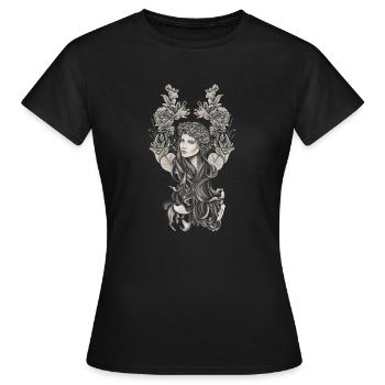 Virgo - Women's T-Shirt - black - Front - AI Model Female 172 dark (172cm)