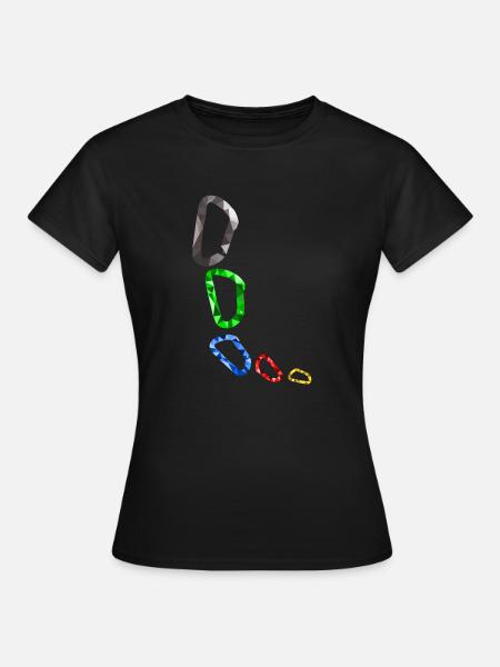 Karabiner - Frauen T-Shirt - Schwarz