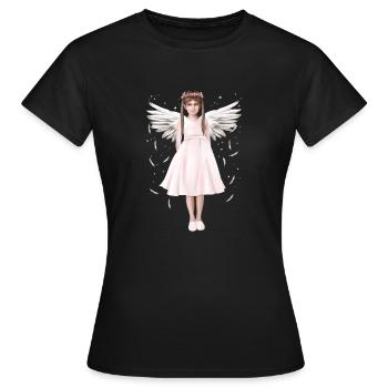 Angel or (B) angel - Women's T-Shirt - black - Front - AI Model Female 172 dark (172cm)