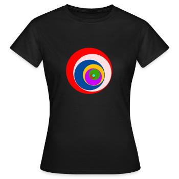 Center - Frauen T-Shirt - Schwarz - Vorne - AI Model Female 172 dark (172cm)