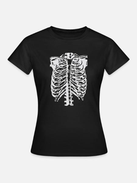 Skelett - Frauen T-Shirt - Schwarz