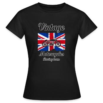 uk motorcycles racing - T-shirt Femme - noir - Devant - AI Model Female 172 dark (172cm)