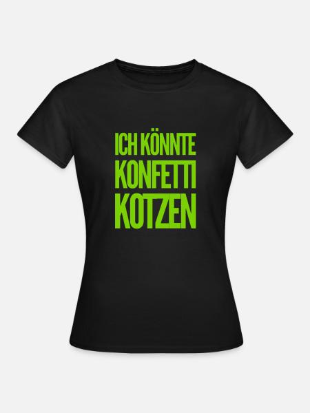 Fasching aus dem Mund - Frauen T-Shirt - Schwarz