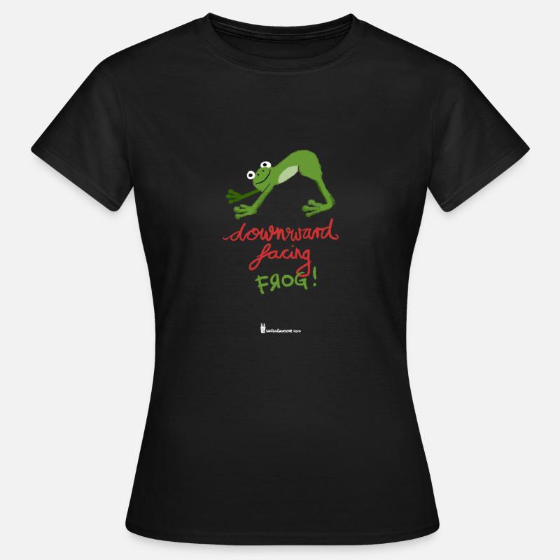 Downward facing frog - Women's T-Shirt - black