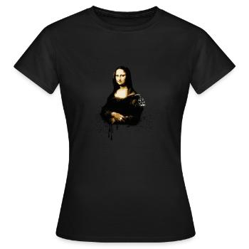 Joconde yeah ! - T-shirt Femme - noir - Devant - AI Model Female 172 dark (172cm)
