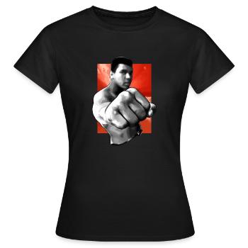 kämpfe gegen die Macht - Frauen T-Shirt - Schwarz - Vorne - AI Model Female 172 dark (172cm)
