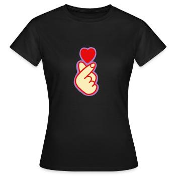 liebe dich Geschenke von Liebenden - Frauen T-Shirt - Schwarz - Vorne - AI Model Female 172 dark (172cm)