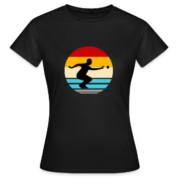 Boule Pétanque pétanque boule boule boule - T-shirt Femme - noir - Devant - AI Model Female 172 dark (172cm)