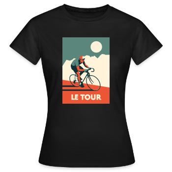 Die Tour - Vintage - Frauen T-Shirt - Schwarz - Vorne - AI Model Female 172 dark (172cm)