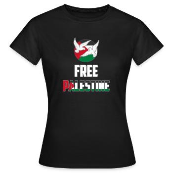 FREE PALESTINE PALESTINA GAZA - Women's T-Shirt - black - Front - AI Model Female 172 dark (172cm)