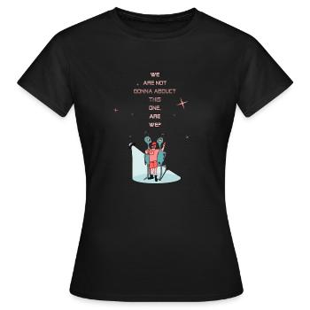 Rencontres extraterrestres - T-shirt Femme - noir - Devant - AI Model Female 172 dark (172cm)