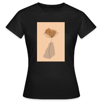 Minimum flowers - Women's T-Shirt - black - Front - AI Model Female 172 dark (172cm)