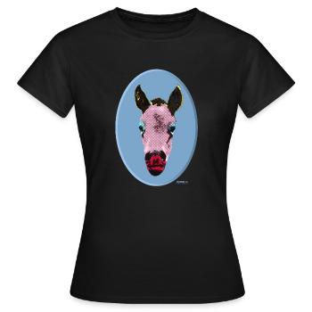 Rainy goes Marilyn - Frauen T-Shirt - Schwarz - Vorne - AI Model Female 172 dark (172cm)