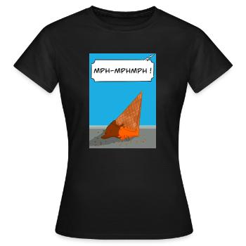 Kenny a fait tomber sa glace - T-shirt Femme - noir - Devant - AI Model Female 172 dark (172cm)