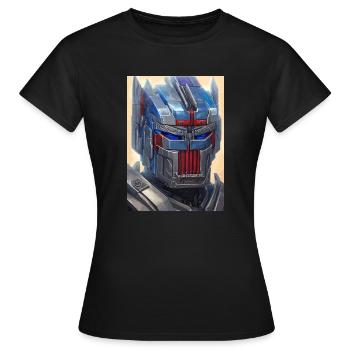 Roboter, Android, Cyborg, Science Fiction - Frauen T-Shirt - Schwarz - Vorne - AI Model Female 172 dark (172cm)