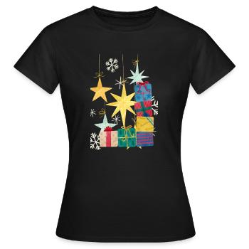 Present - Women's T-Shirt - black - Front - AI Model Female 172 dark (172cm)