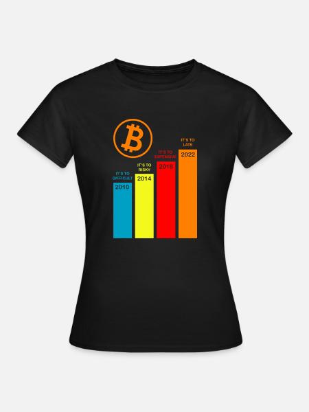 Crypto Bitcoin Trading - Frauen T-Shirt - Schwarz