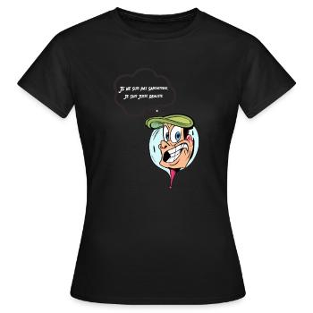 Je ne suis pas sarcastique - T-shirt Femme - noir - Devant - AI Model Female 172 dark (172cm)