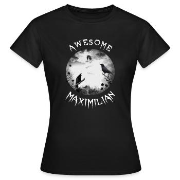 Maximilian Birthday Max - Women's T-Shirt - black - Front - AI Model Female 172 dark (172cm)