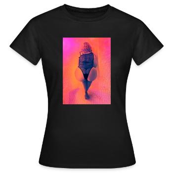 Popo talk - Frauen T-Shirt - Schwarz - Vorne - AI Model Female 172 dark (172cm)
