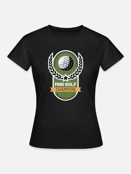 Golf Champion - Frauen T-Shirt - Schwarz