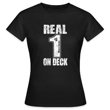 Real Rambo on Deck - Frauen T-Shirt - Schwarz - Vorne - AI Model Female 172 dark (172cm)