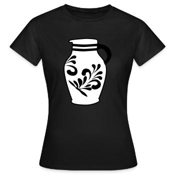 Bembel - Le cidre original de Francfort #FFM - T-shirt Femme - noir - Devant - AI Model Female 172 dark (172cm)