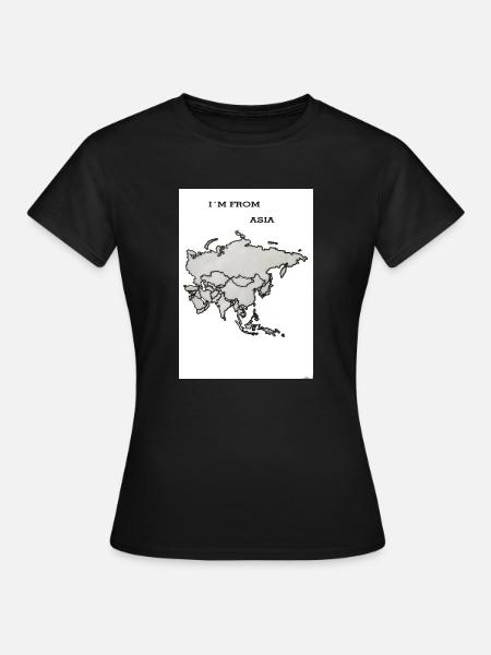I'm from Asia-Slogan - Frauen T-Shirt - Schwarz