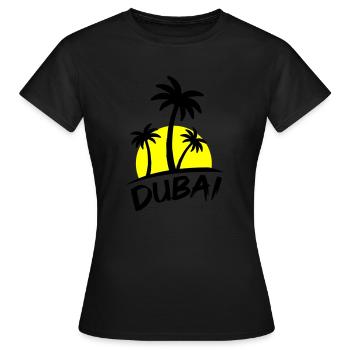 dubai - Frauen T-Shirt - Schwarz - Vorne - AI Model Female 172 dark (172cm)