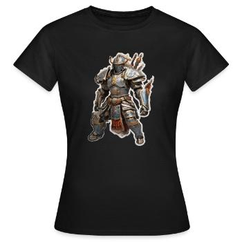 Knight Fantasy - Women's T-Shirt - black - Front - AI Model Female 172 dark (172cm)